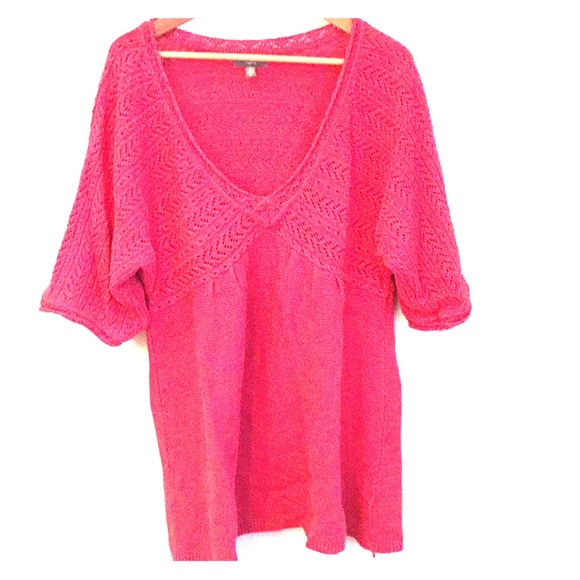 Apt. 9 Sweaters - Apt 9 Coral elbow sleeve spring sweater